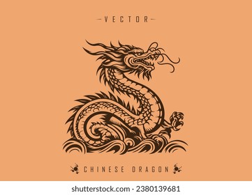 The Ancient Art of Dragon Illustration in Oriental Decorative Style