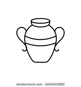 Ilustração do vetor do ícone do artefato antigo