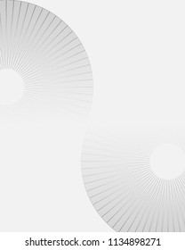 Ancient Asian Style Fan-shaped Background 