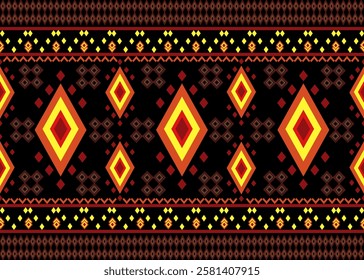 Ancient  Aztec geometric seamless pattern southwest Navajo Native American tribal ethnic for textile printing