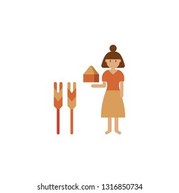 Ancient, baker color icon. Element of color bakery illustration. Premium quality graphic design icon. Signs and symbols collection icon for websites, web design, mobile app