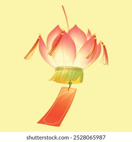 Ancient beautiful lotus lanterns Lantern Festival