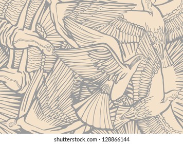 Ancient Bird Illustration