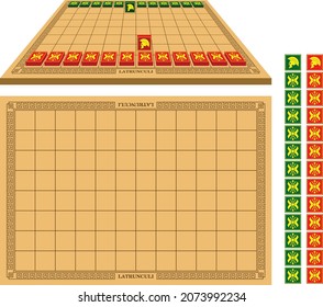 An ancient board game of legionnaires and nobility of ancient Rome. Chess type game