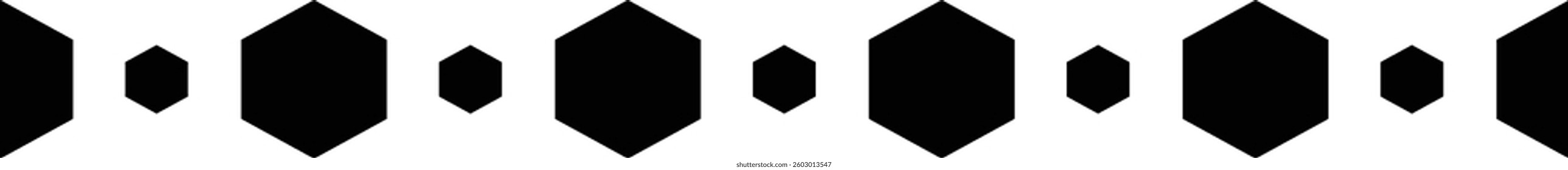 Ancient border frame icon, divider horizontal line vector shape icon for decorative vintage doodle element for design in vector illustration