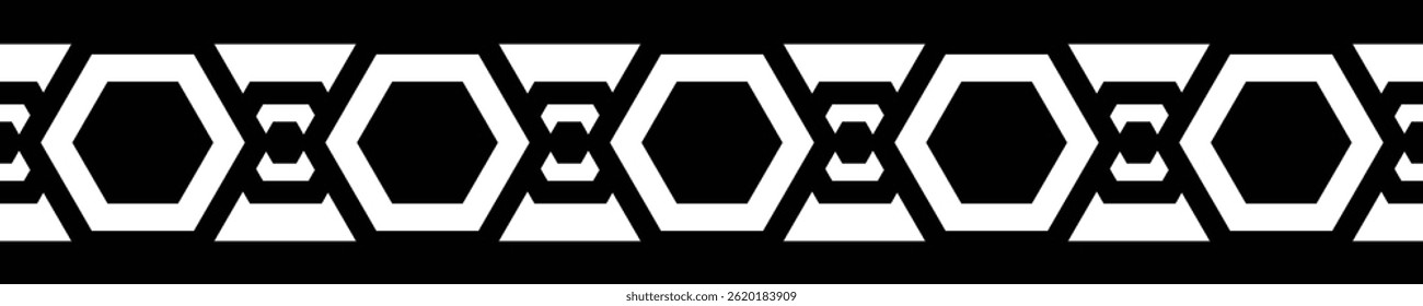 Ancient border frame icon, pattern divider horizontal line vector shape icon for decorative vintage doodle element for design in vector illustration
