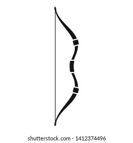 Ancient bow icon. Simple illustration of ancient bow vector icon for web design isolated on white background