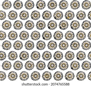 Ancient brown Geometric pattern in repeat. Fabric print. Seamless background, mosaic ornament, ethnic style. Design for prints on fabrics, textile, covers, paper, interior, patchwork, wrapping.