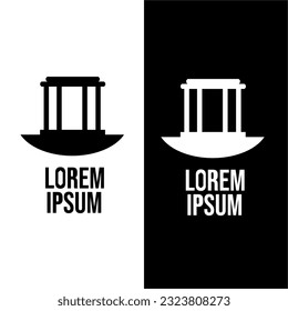 ancient building logo for bussiness