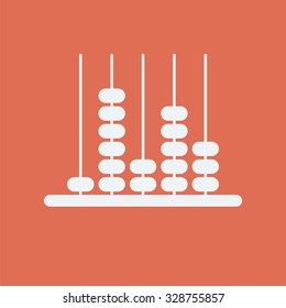Ancient calculator icon. Education icon.