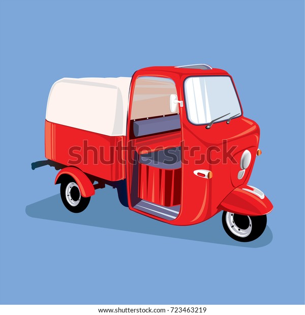 Ancient car Classic car with colorful,\
Vector illustration