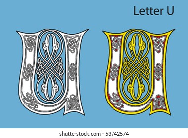 Ancient Celtic alphabet (26 letters)