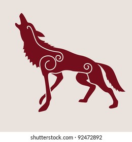 Ancient Celtic Symbol Of Wolf