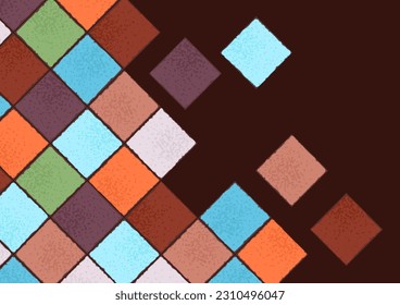 Ancianos suelos de cerámica. Textura de pared o piso. Decorativo adorno de piedra antigua. Textura abstracta.