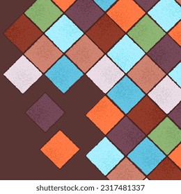 Ancient ceramic tile background. Wall or floor texture. Decorative antique stone ornament. Abstract texture.