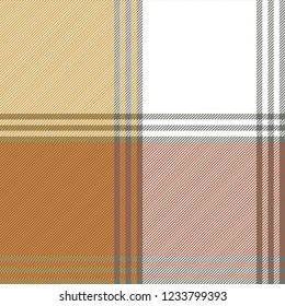 Ancient check plaid fabric texture seamless pattern. Vector illustration.