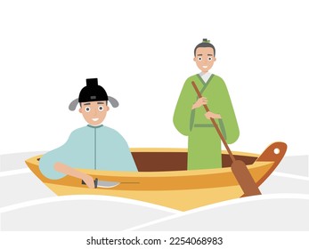 Ancient Chinese idiom story Carving a boat and seeking a sword