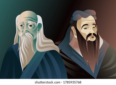 ancient chinese old wise thinkers