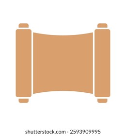 Ancient Chinese Paper Scroll Vector Illustration. eps10