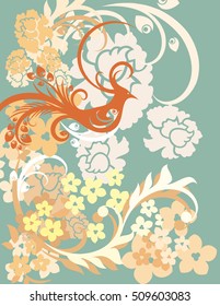 Ancient Chinese Phoenix Background