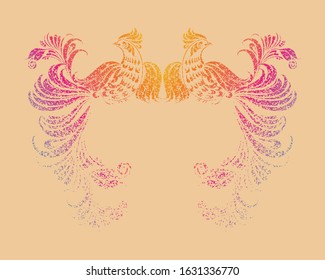 The Ancient Chinese Phoenix pattern