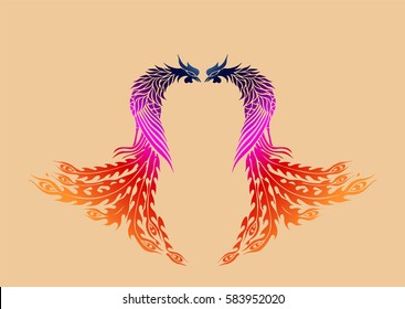 Ancient Chinese Phoenix pattern