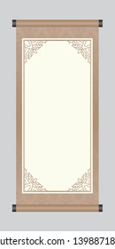 The Ancient Chinese Scroll, Artwork Template