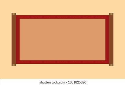 The Ancient Chinese Scroll, Artwork Template