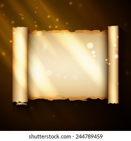 An ancient chinese scroll, excellent vector illustration, EPS 10