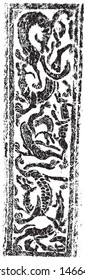 Ancient Chinese stone carving pattern rubbings