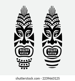 Ancient civilization mask vector can be easily edited, ancient civilization vector concept ancient art