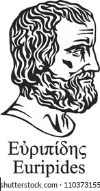 Ancient classical Greek tragedian Euripides.