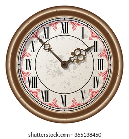 Ancient clock vector