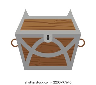 Alte geschlossene Brust. Vektorgrafik