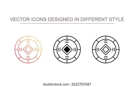 Ancient Coins icon design with white background stock illustration