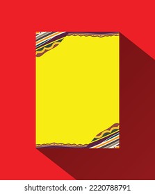 ancient colorful greetings card design concept