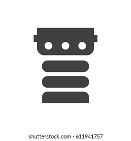  Ancient columns icon black normal