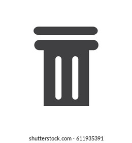  Ancient columns icon origami