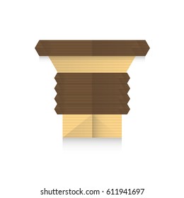  Ancient columns icon origami