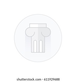  Ancient columns icon white color balance