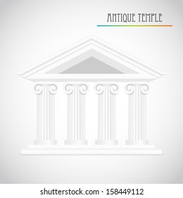 ancient columns vector