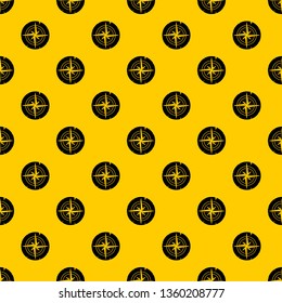 Ancient compass pattern seamless vector repeat geometric yellow for any design