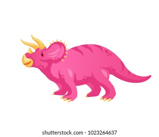 Illustration Cute Purple Dinosaur Cartoon Stock Vector (Royalty Free ...