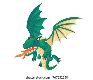 Ancient Cute Dragon Illustration Character, Suitable for Children Product, Print, Logo, Game Asset, And Other Children Related Occasion.