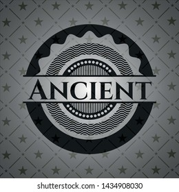 Ancient dark icon or emblem. Vector Illustration. Detailed.