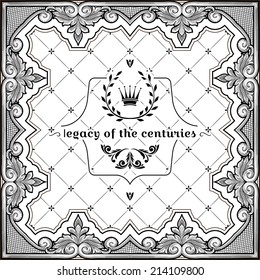 Ancient decorative frame