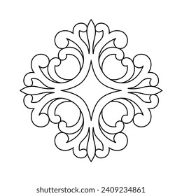 Ancient decorative pattern. Decorative element vector illustration. 