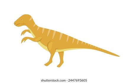 Ancient dinosaur animal. Prehistoric animal, jungle reptiles group, jurassic world evolution cartoon vector illustration