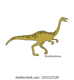 Ancient dinosaur vector icon.Color vector icon isolated on white background ancient dinosaur.
