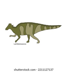 Ancient dinosaur vector icon.Color vector icon isolated on white background ancient dinosaur.